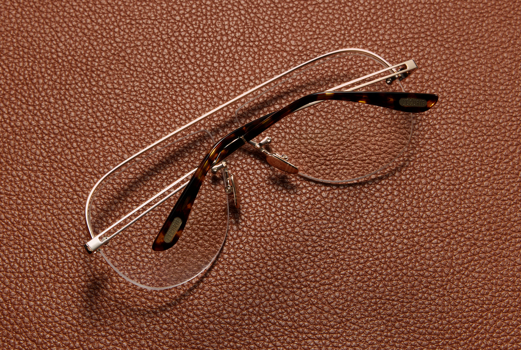 Leo 18K Gold Optical Frames Titanium | L'Ecurie Paris