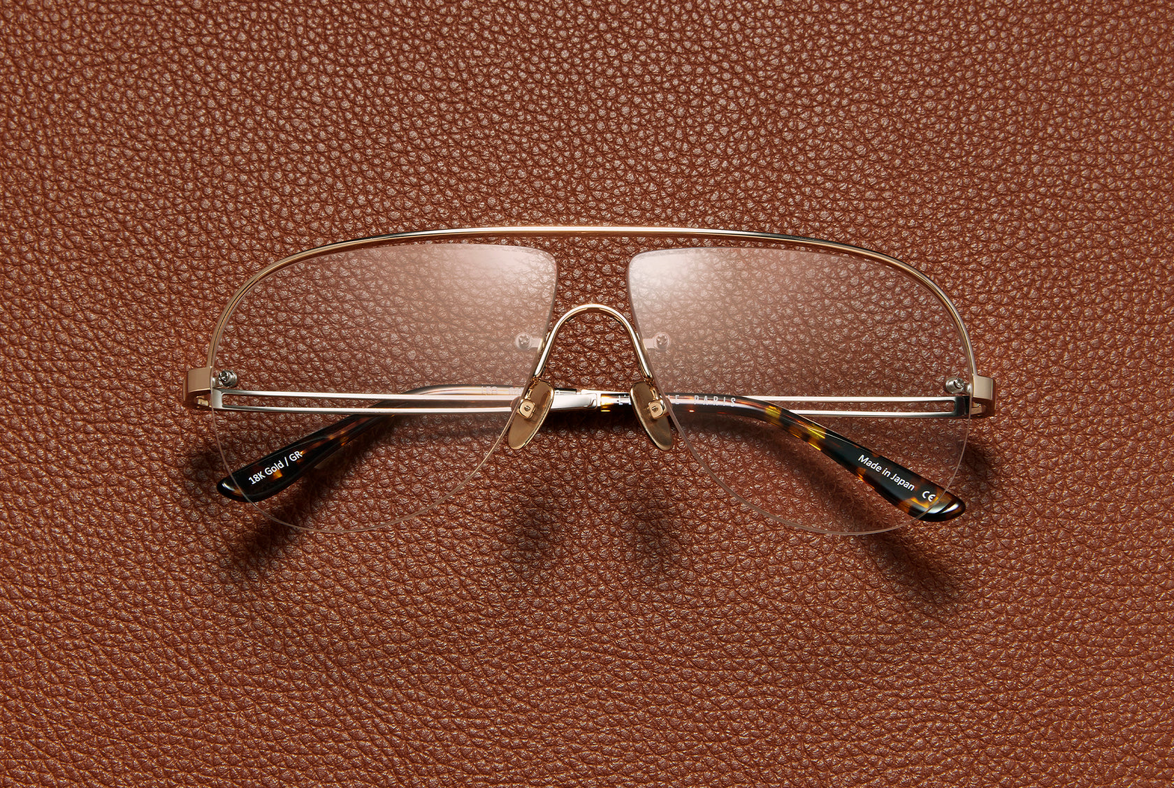 Leo 18K Gold Optical Frames Titanium | L'Ecurie Paris