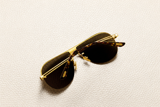 Leo 24K Gold Mirror Sunglasses – Back View | 24K Gold Plated Titanium | Inui Lens – Gold Mirror | L'Écurie Paris