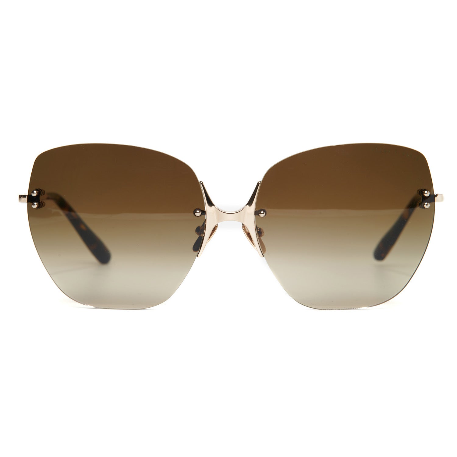 Retro Rimless Rectangle Sunglasses for Women Men Tinted Lens Gold Metal  Frameless Vintage Square Glasses - Walmart.com